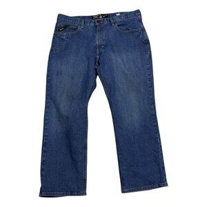 ARIAT REBAR Work Denim Casual Bootcut Relaxed Jeans Mens 38 x 30
